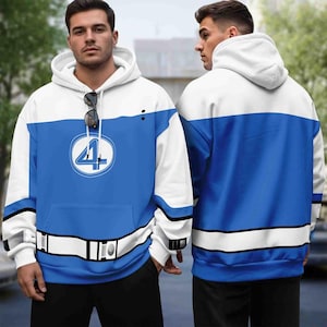 Fantastic Four First Steps Sweatshirt Hoodie Mcu Fantastic Four Halloween Costume Superhero Costume Shirt Halloween Gifts Pedro Pascal Merch