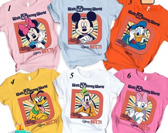 Comfort Colors® Disneyworld Characters Shirt, Mickey Minnie Chip Dale Pooh Bear Shirt, Family Matching Shirts, Disneyland Trip Shirt
