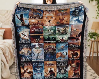Percy Jackson Camp Half Blood Woven Blanket Percy Jackson And The Olympians Blanket Camp HalfBlood Blanket Rick Riordan Bookish Fan Gift