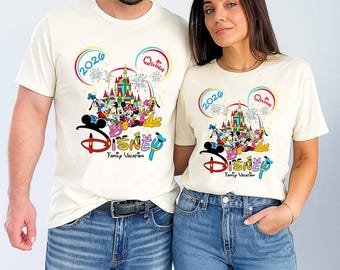 Camiseta Comfort Colors de Disneyland Family Vacation 2026. Camiseta de Disneyland Mickey y sus amigos. Camiseta familiar a juego. Camiseta de Disneyland Vacation 2026.