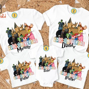 Universal Epic Universe Family Shirt, Super Mario Epic Universe Shirt, Universal Studios Family Trip Shirt, Orlando Park Epic Universe Tee