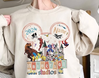 Personalized Universal Studios 2024 Shirt, Universal Studios Trip Shirt, Disneyland Family Vacation Shirt, Mickey Universal Studios Shirt
