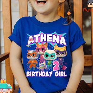 Superkitties Birthday Matching Shirt, Superkitties Birthday Girl Tee, Superkitties Pounce Bitsy Ginny Sparks Shirt, Family Birthday Shirt