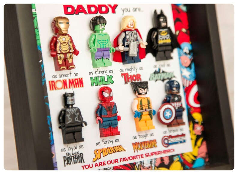 Best Dad Superhero Gift Dad Superhero Frame Father's Day Gifts Gifts For Dad Dad Gifts From Kids Father's Day 2024 Daddy Gift image 2