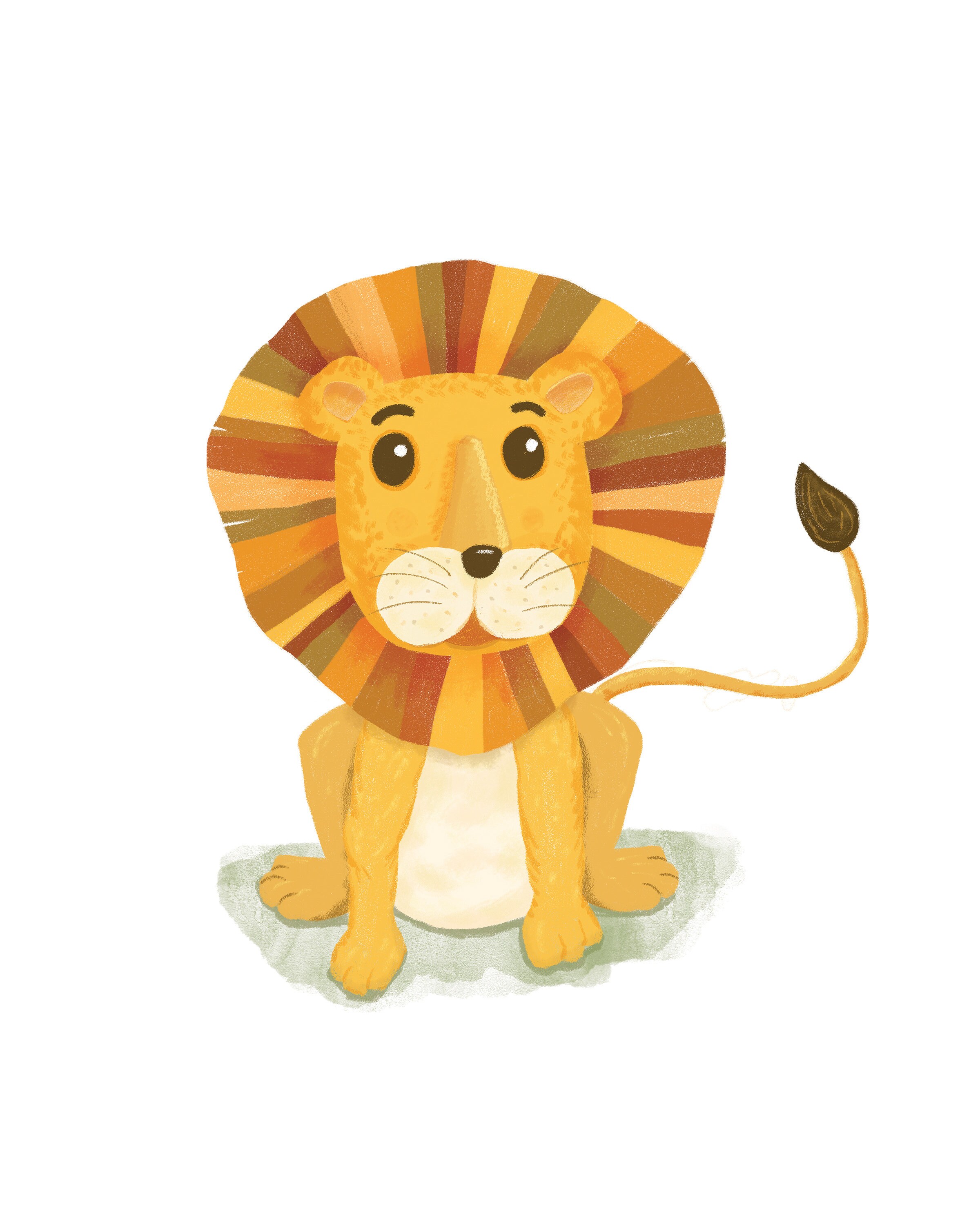 Lion Printable Nursery Wall Art Lion Nursery Print Lion Etsy