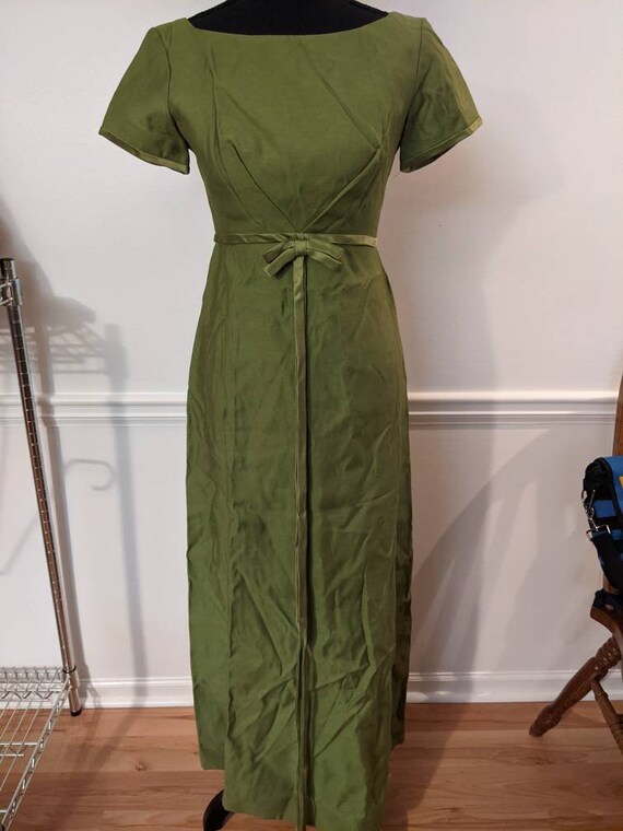 Emma Domb Vintage Green Maxi Dress