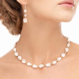 Real Natural Seashell Necklace, Handmade Jewelry, Shell Choker, Mother's Day Present, Beaded necklace, summer jewelry, Gift for her