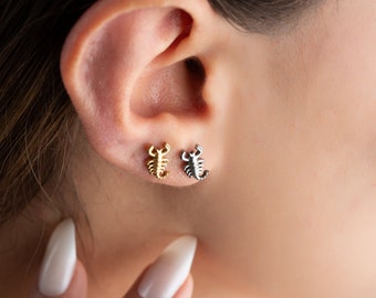 OUFER Body Piercing Titanium Labret Piercing Jewelry Threadless Lip Stud 18G Nose Bar Piercing Jewellery Push In Helix Earrings 6mm Tragus Stud Flat Back Medusa Cartilage Earrings