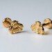 16G Bee Internally Threaded Labret Stud • Bee Cartilage Earring • Gold Bee Earring• Conch Stud • Bee Labret • Bee Cartilage Stud •