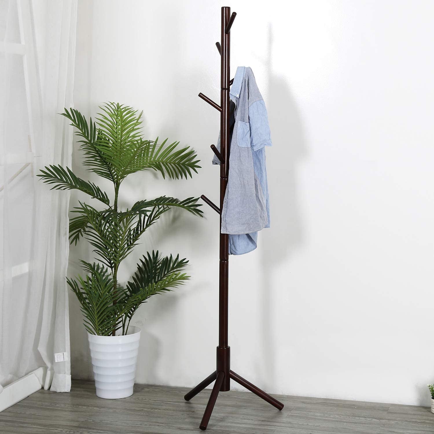 Free Standing Coat Rack with 8 Hooks for Bedroom Office Etsy
