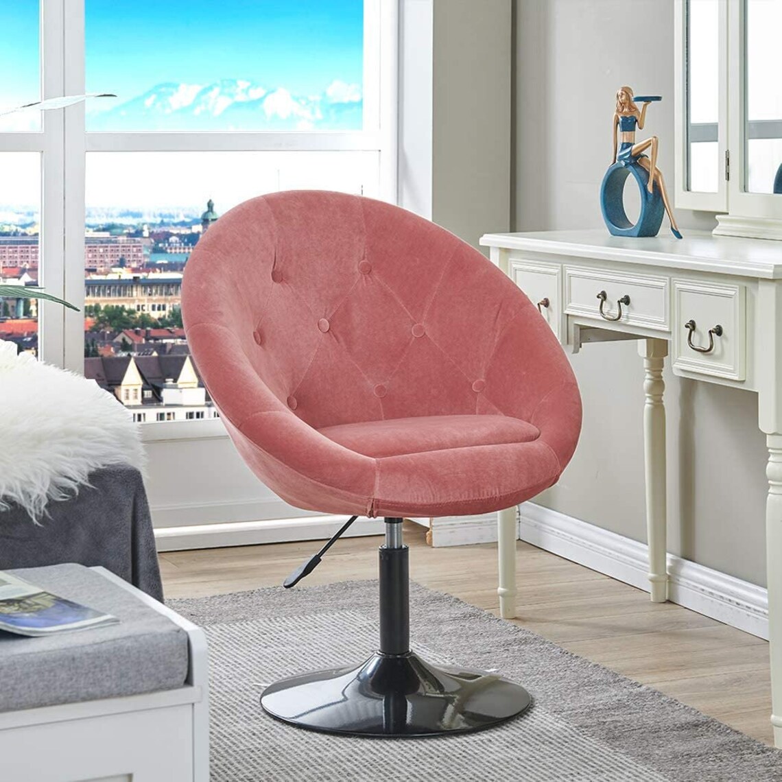 Vanity Chair With Back And Wheels Vanity Stool Cushioned with Etsy