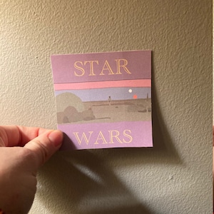 Star Wars Binaire Zonsondergang Een nieuwe Hope Sticker