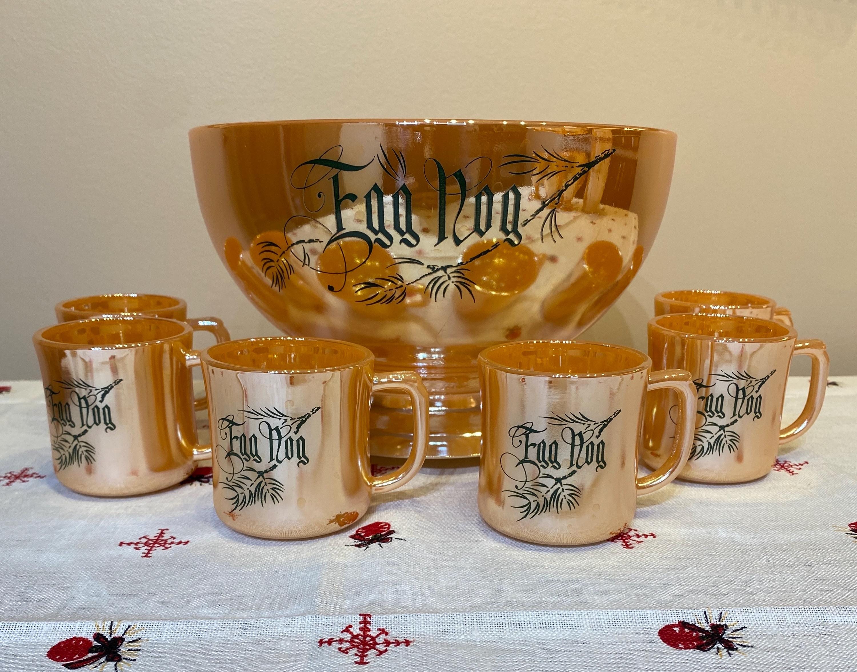 Vintage Egg Nog Set - Etsy