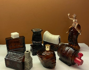 Western Themed Avon Cologne Bottles