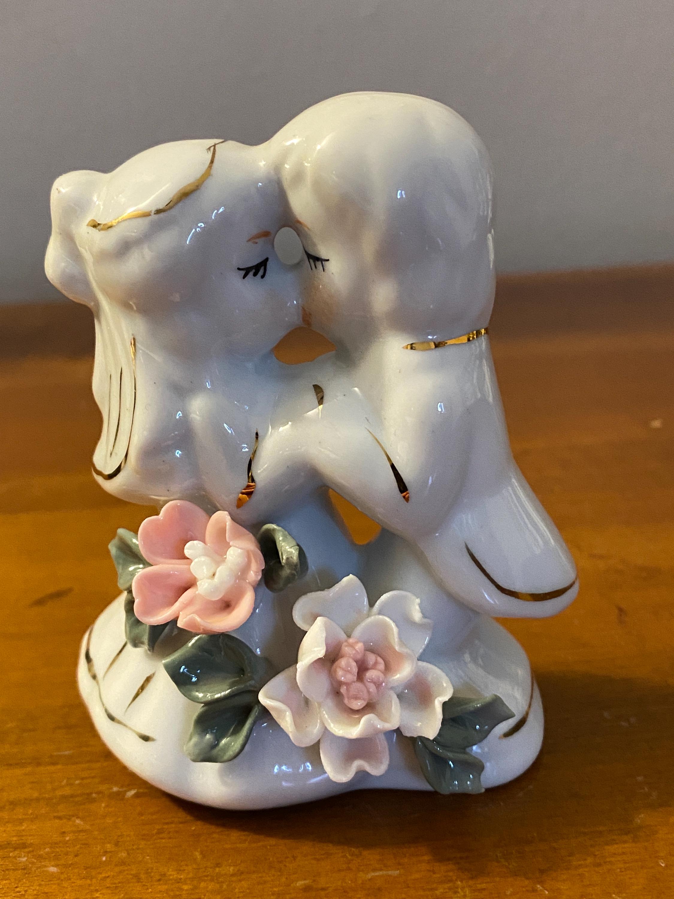Vintage Porcelain Wedding Couple Figurine