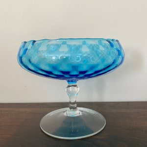 Vintage Empoli Glass Candy Dish