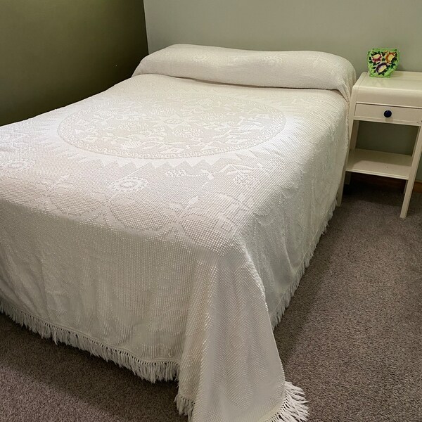 Hobnail Bedspread Etsy