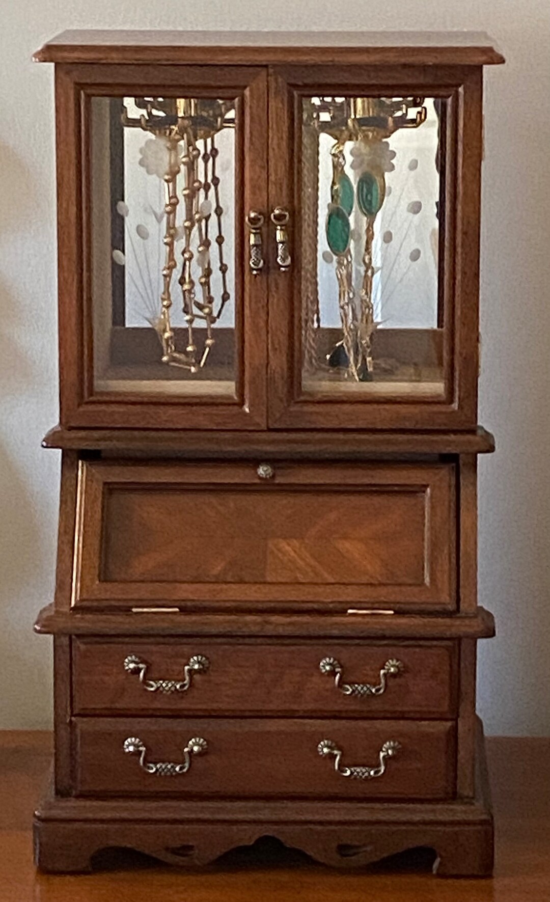 Vintage Wooden Hutch Cabinet Jewelry Box - Etsy