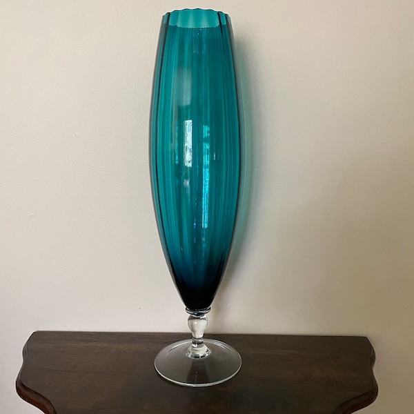 MCM Large Blown Glass Vase