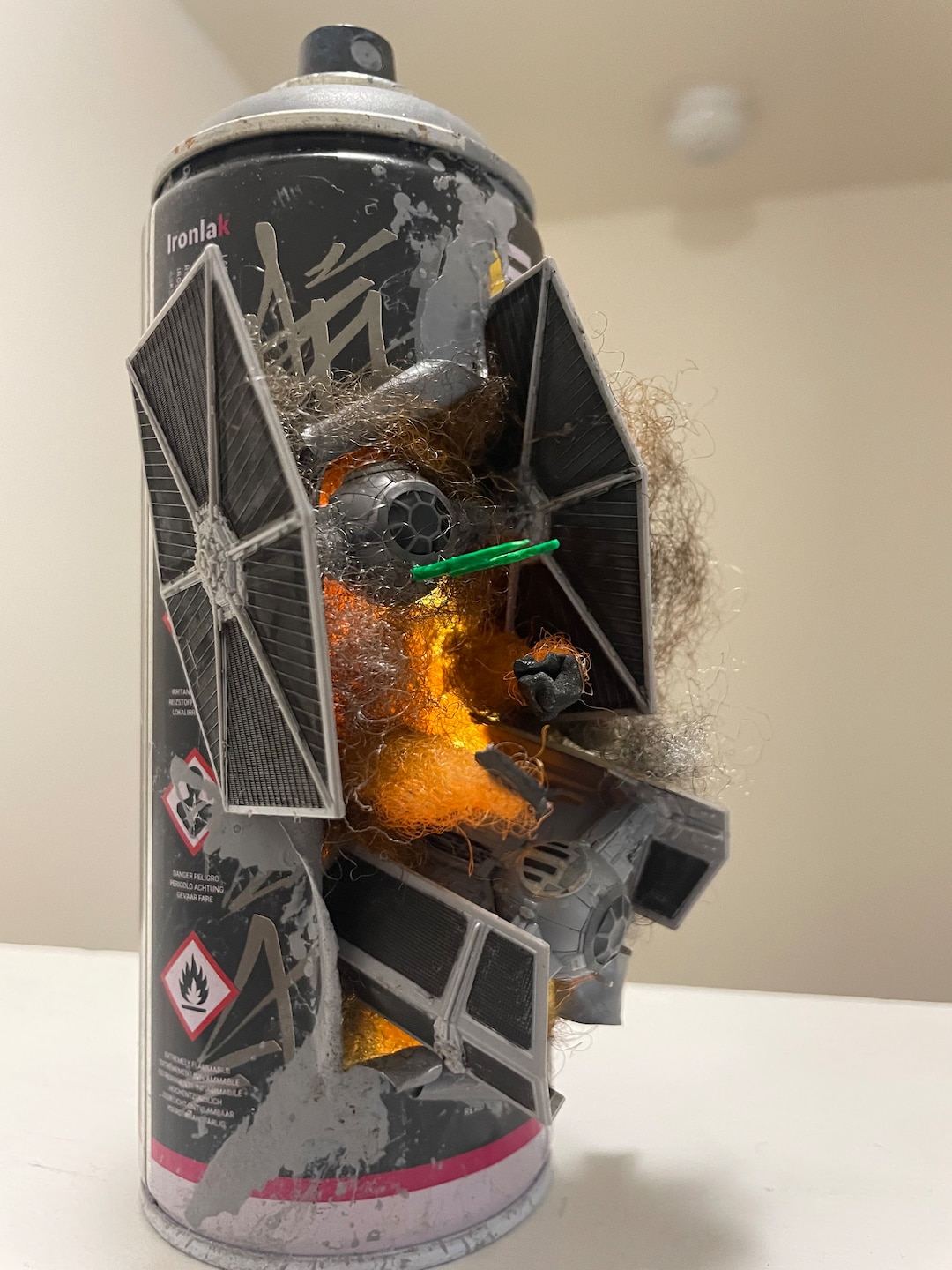 Upcycled Spray Paint Can Art Etsy
