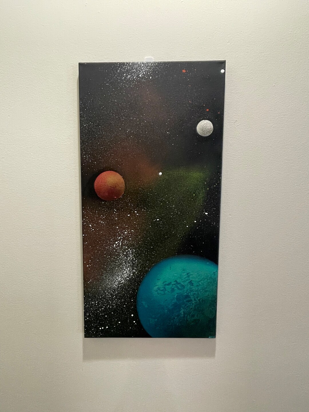 Custom Spray Paint Galaxy Paintings on Canvas Etsy