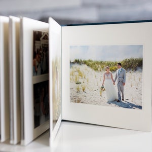 Handmade Custom Leatherbound Matted Wedding Album | Leather Cover | Custom Design | Custom Cover