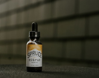 Citrus Beard Oil 1 fl. oz. Premium  All Natural-Cruelty Free  Made in Denver, CO USA Spruce Grooming Products