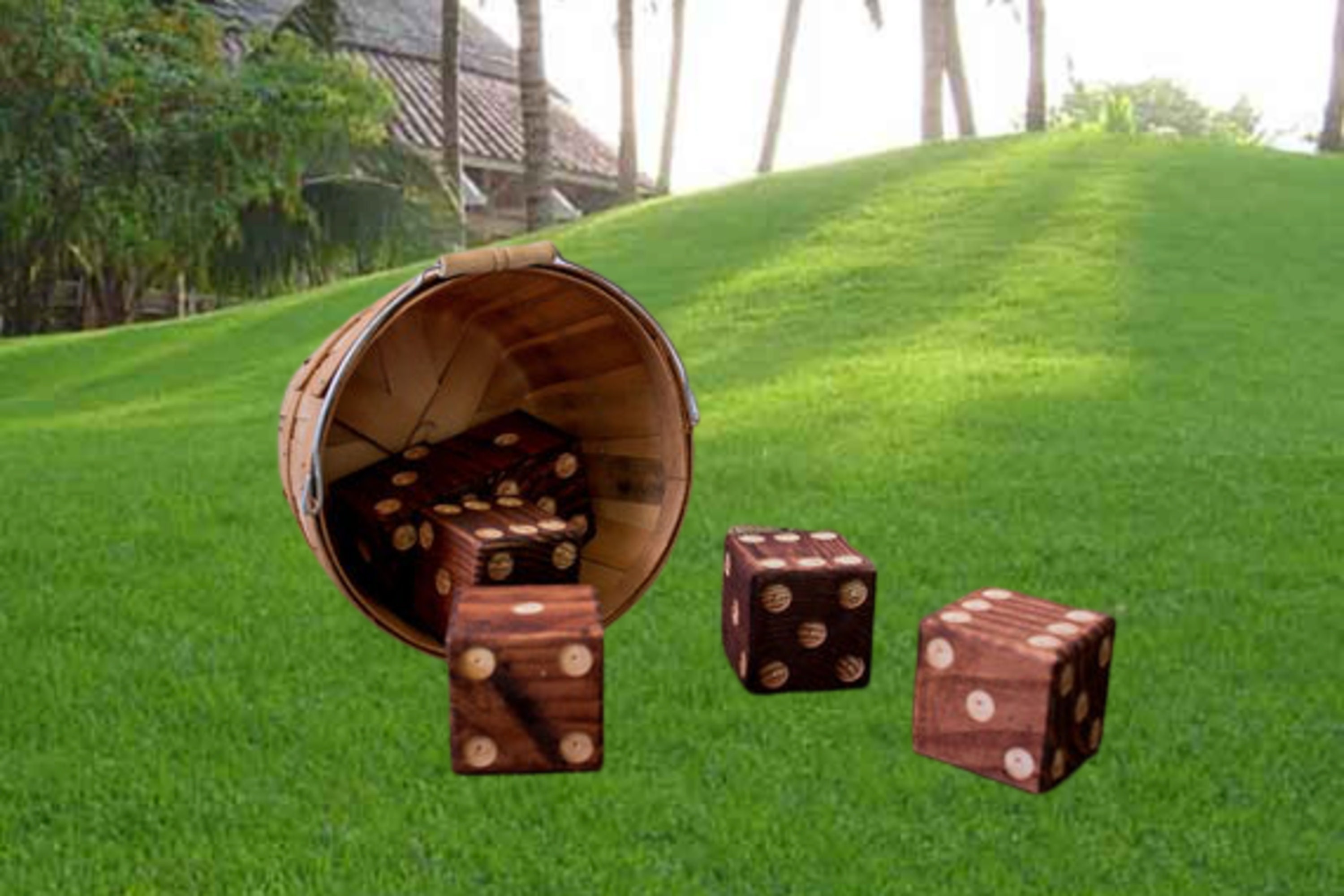 Giant Wooden Yard Dice Set for Lawn Games and Outdoor Yard Etsy
