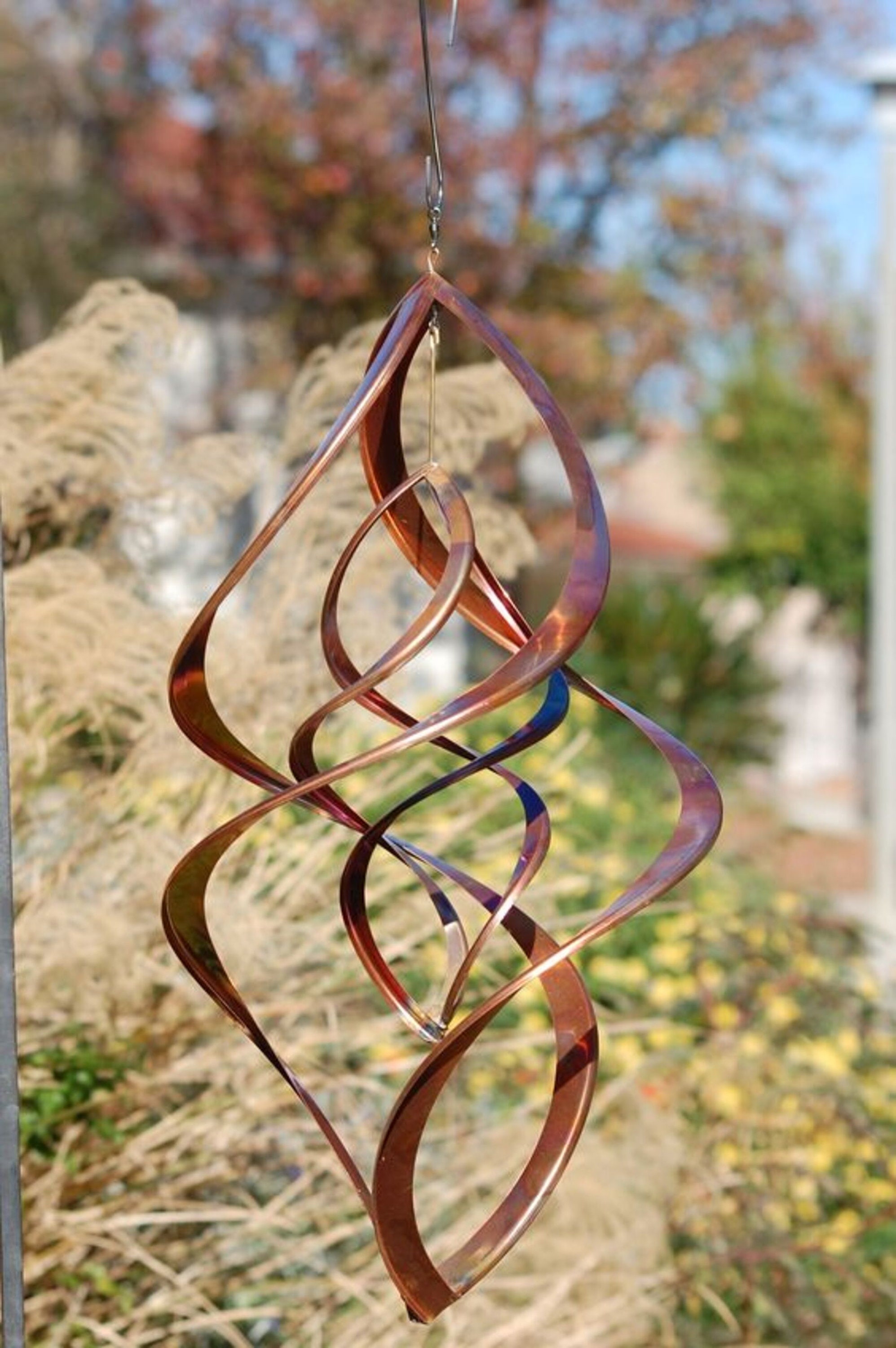 Double Infinity Copper Wind Spinner 16 20 24 Inch Long. Etsy