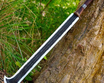Handmade High Carbon Steel Sword | Viking Camping Sword |Replica Sword With Leather Sheath | Beautiful Gift For Him | Husband Gift
