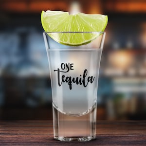 One Two Three FLOOR! Tequila Shot Glasses