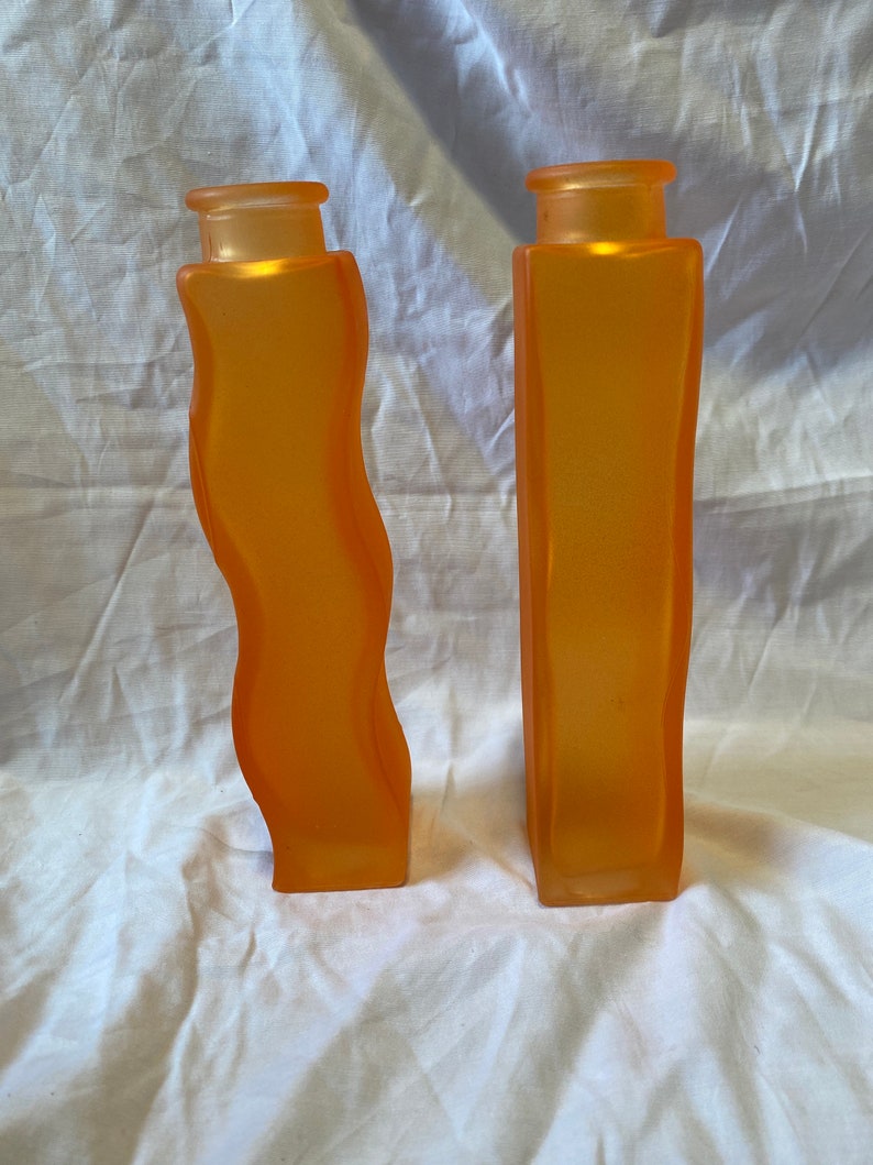 IKEA squiggle wave vases red/orange/magenta Etsy