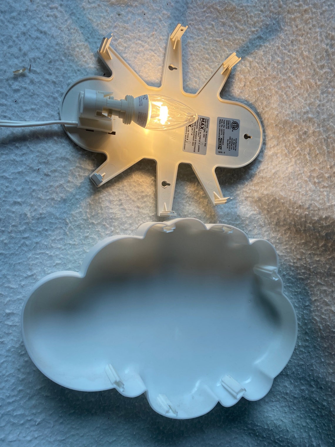 Ikea cloud wall lamp Etsy