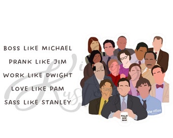 The Office Digital File, PNG, Boss Like Michael, Prank Like Jim, Work Like Dwight, Love Like Pam, Sass Like Stanley