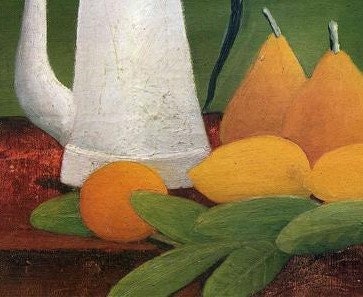 Henri Rousseau still Life With Teapot and Fruit Ca. 1910, Kitchen Art ...