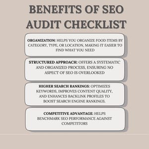 SEO Audit Checklist Template, SEO Checklist Spreadsheet image 5