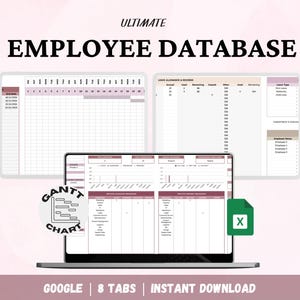 Base de données des employés et gestion des congés, Google Sheets Team Manager Hub, outil de suivi des présences