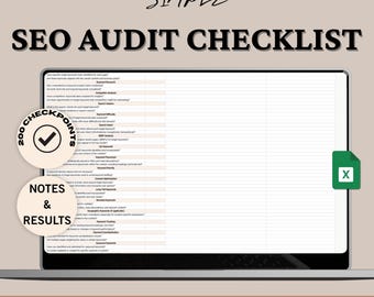 Modello di checklist per l'audit SEO, foglio di calcolo per la checklist SEO