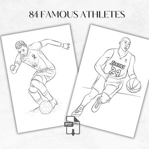 84 Famous Athletes Coloring Pages, NBA, NHL, FIFA, Nfl Coloring pages pdf