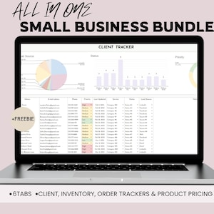 Small Business Spreadsheet Inventory Tracker Order Sales Tracker Product Handmade Pricing Calculator Client Tracker Google Sheets