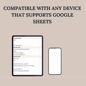 SEO Audit Checklist Template, SEO Checklist Spreadsheet image 6