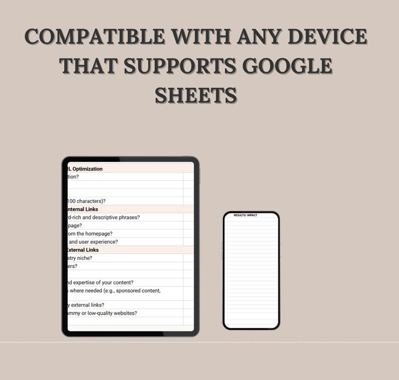 SEO Audit Checklist Template, SEO Checklist Spreadsheet image 6