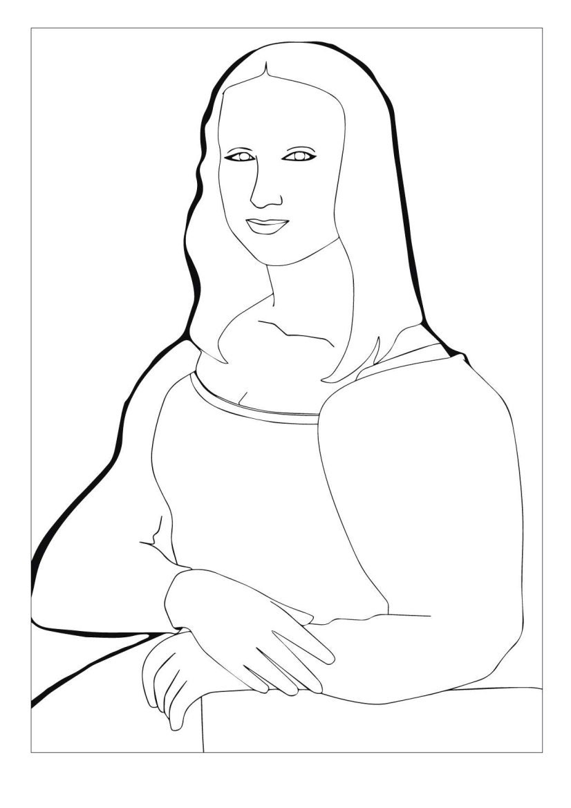 75 Famous Paintings Coloring Pages, Adult Coloring Pages - Etsy