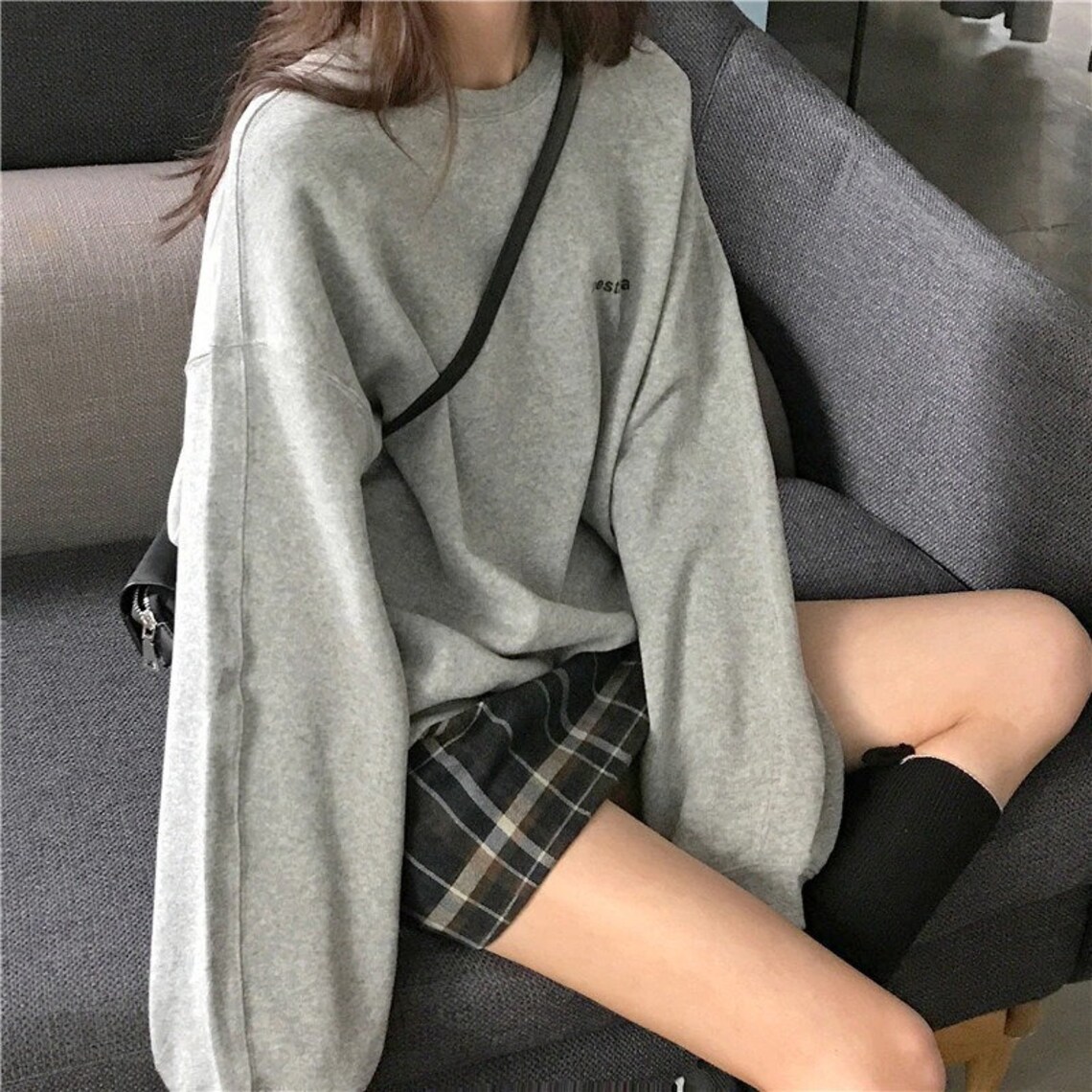Vintage Oversized Sweater / Aesthetic Oversized Pullover / Y2K | Etsy