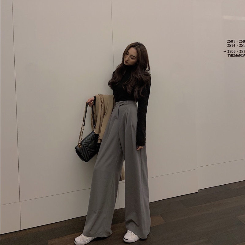Wide Leg Pants / Women Full Length 