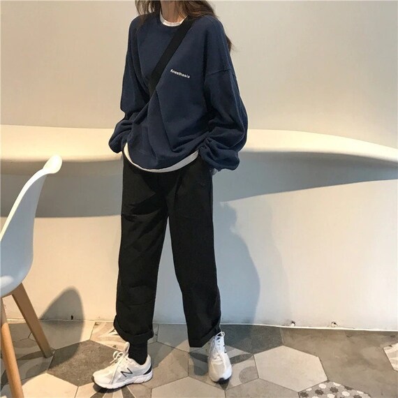 LadyLotusBoutique Vintage Oversized Sweater / Aesthetic Oversized Pullover / Y2k Jumpers.