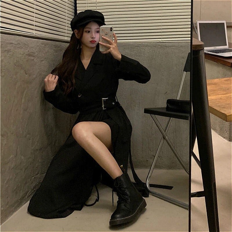 Long Sleeve Elegant Aesthetic Dress 