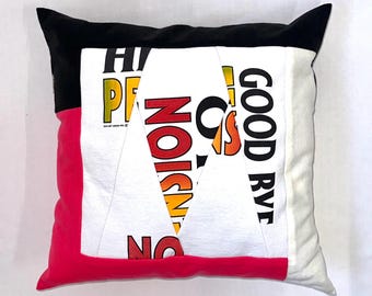 MOEK Up-cycle Collage PTN Pillows made of Vintage Printed T-shirts