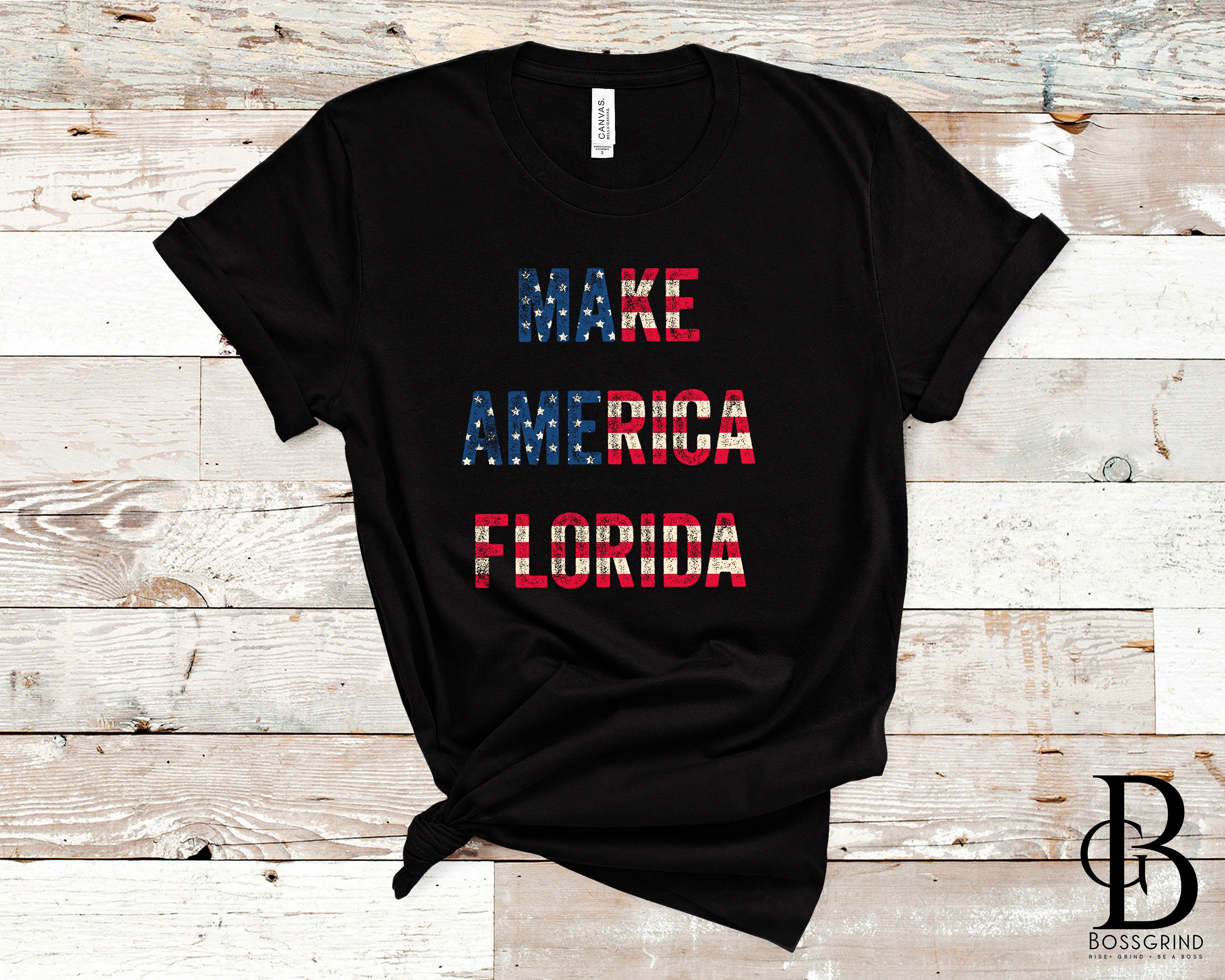 Make America Florida American Flag Shirt, Republican Shirt