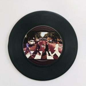 Sottobicchieri con dischi di album musicali degli anni &#39;70, regalo per gli amanti della musica